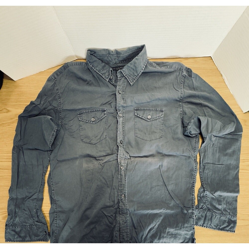 Banana Republic Mens Dress Shirt Black